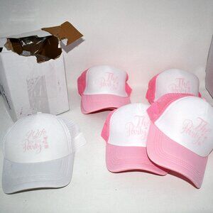 Shyyween 7 Pack Bachelorette Party Hats, Bride Cap & Bach Club Trucker Caps, Pin